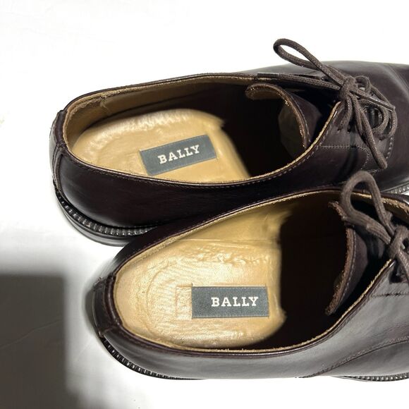 Bally Men’s Leather Derby Shoes Size 7.5 Brown Lug Sole main image 5